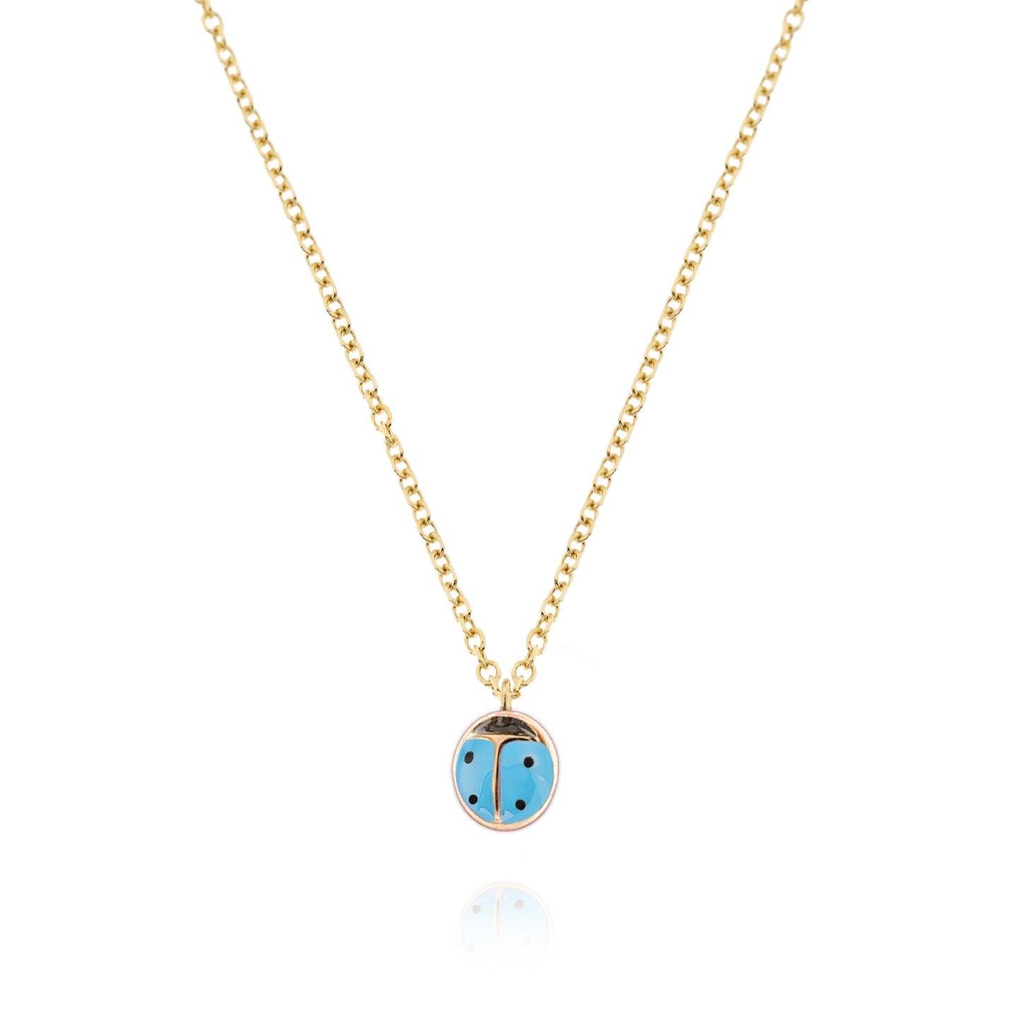 Real Gold Ladybug Necklace