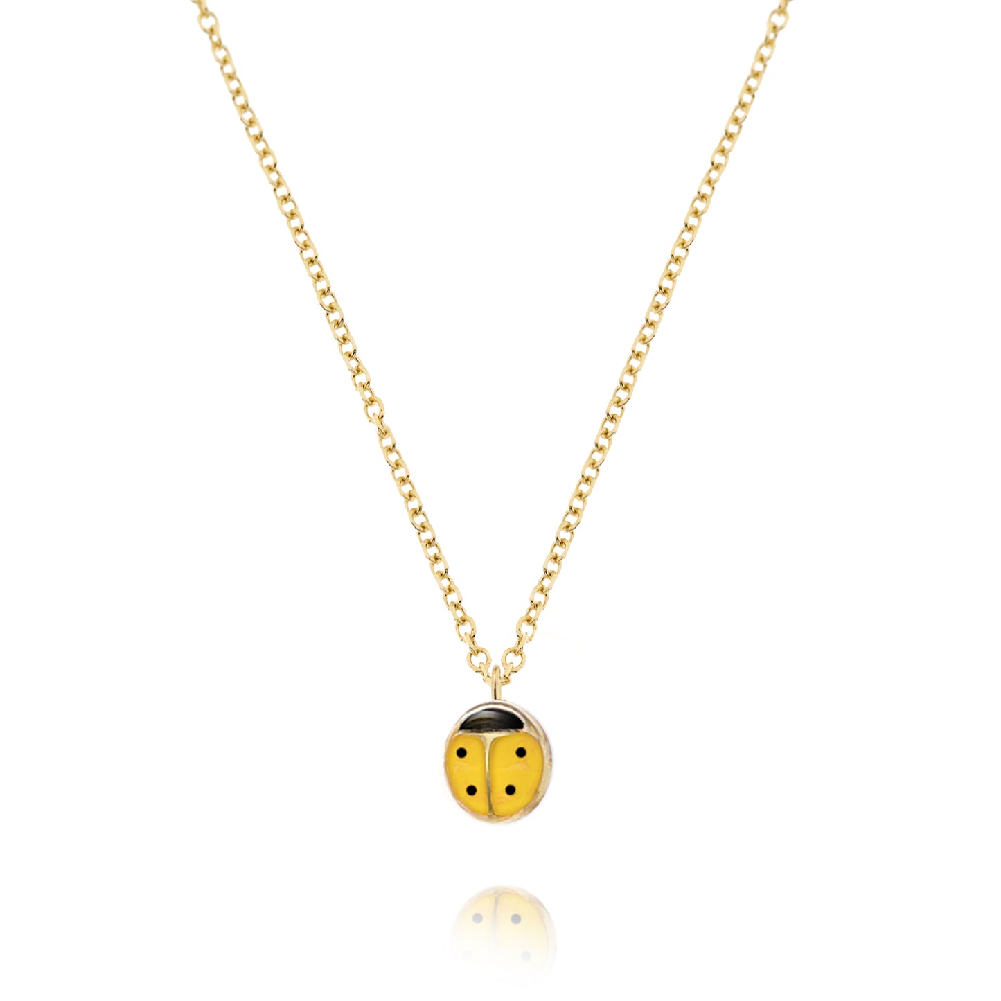 Real Gold Ladybug Necklace