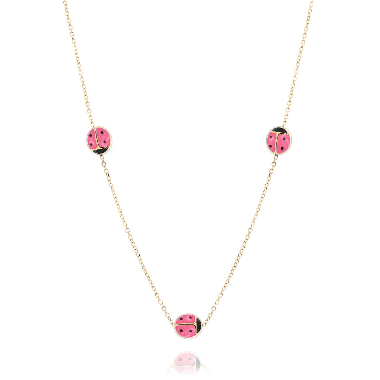 Real Gold Coccinelle Necklace