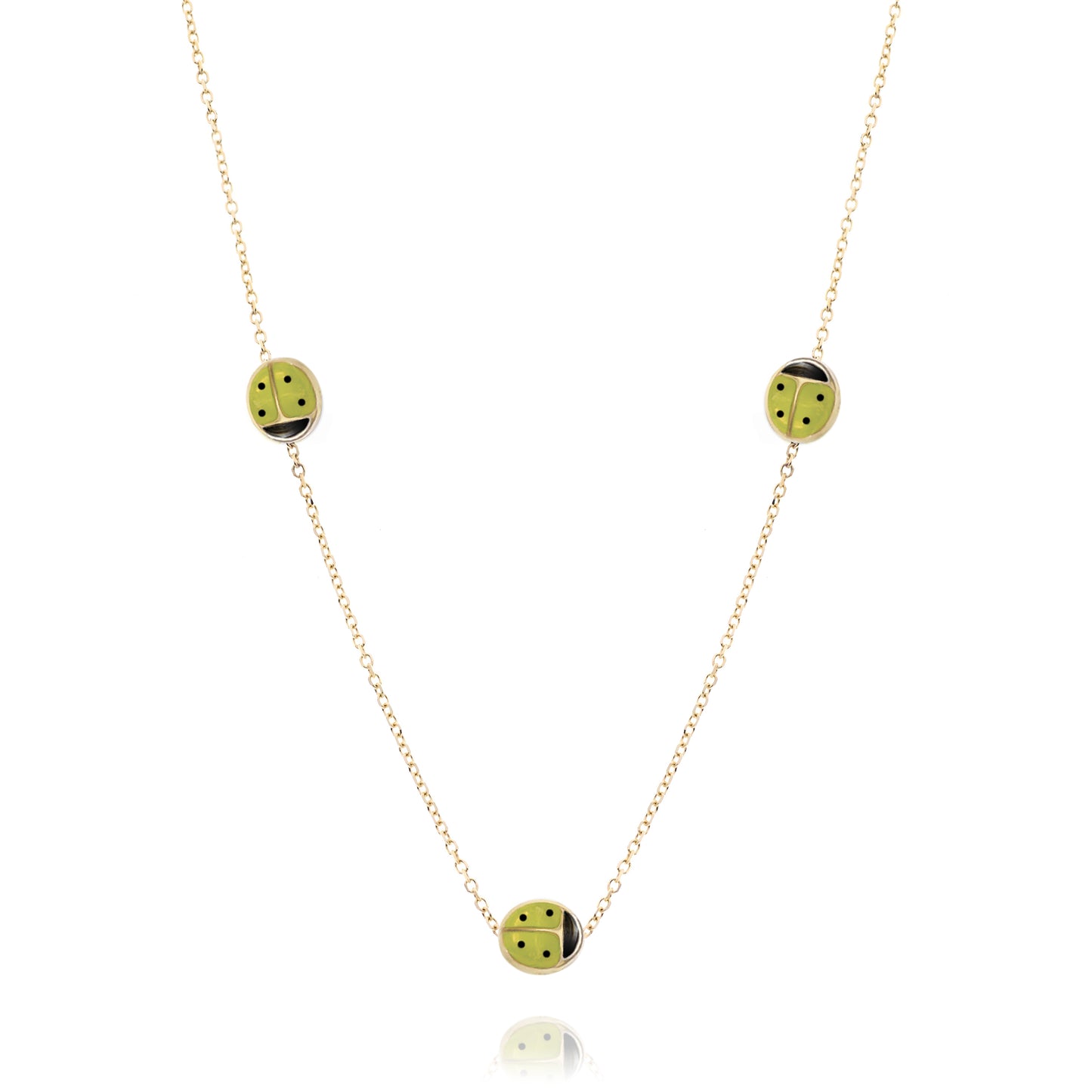 Collana Coccinelle d'Oro Vero