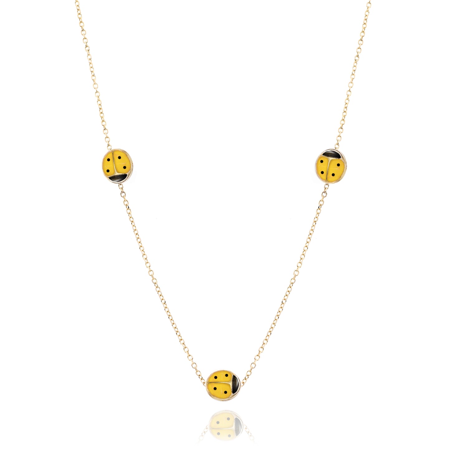 Real Gold Coccinelle Necklace