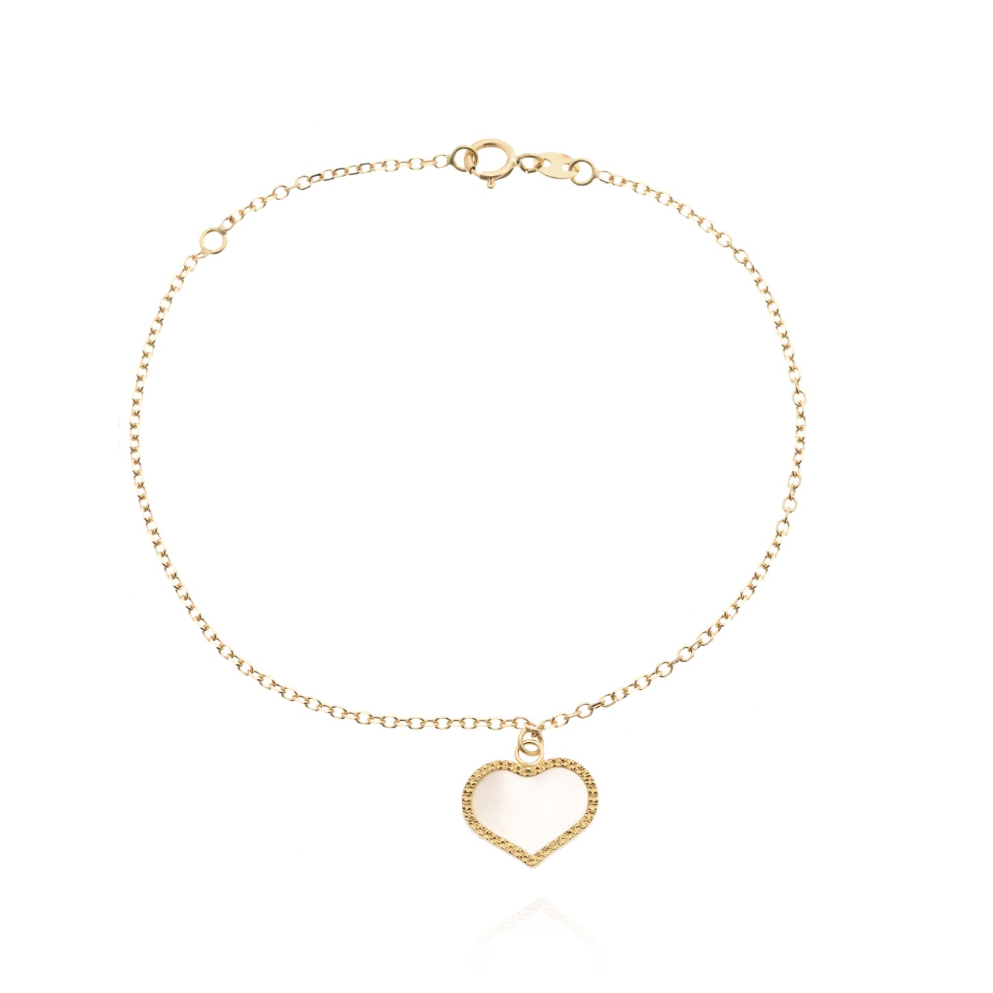Heart Bracelet in Real Gold
