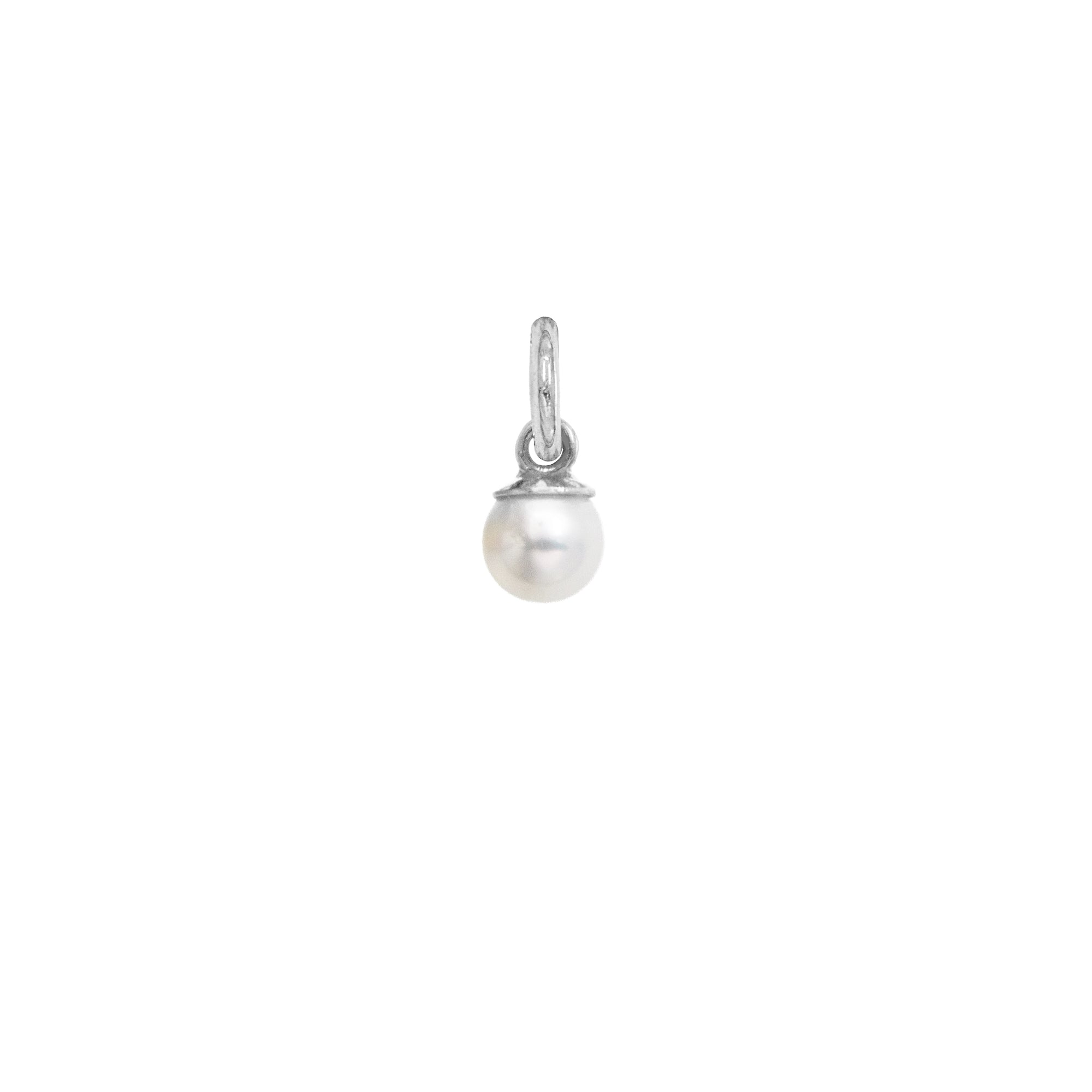 Charm Perla in Oro Bianco