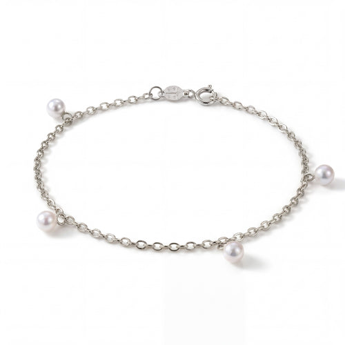Base Bracciale in Oro e Perle in oro bianco | Facco Gioielli
