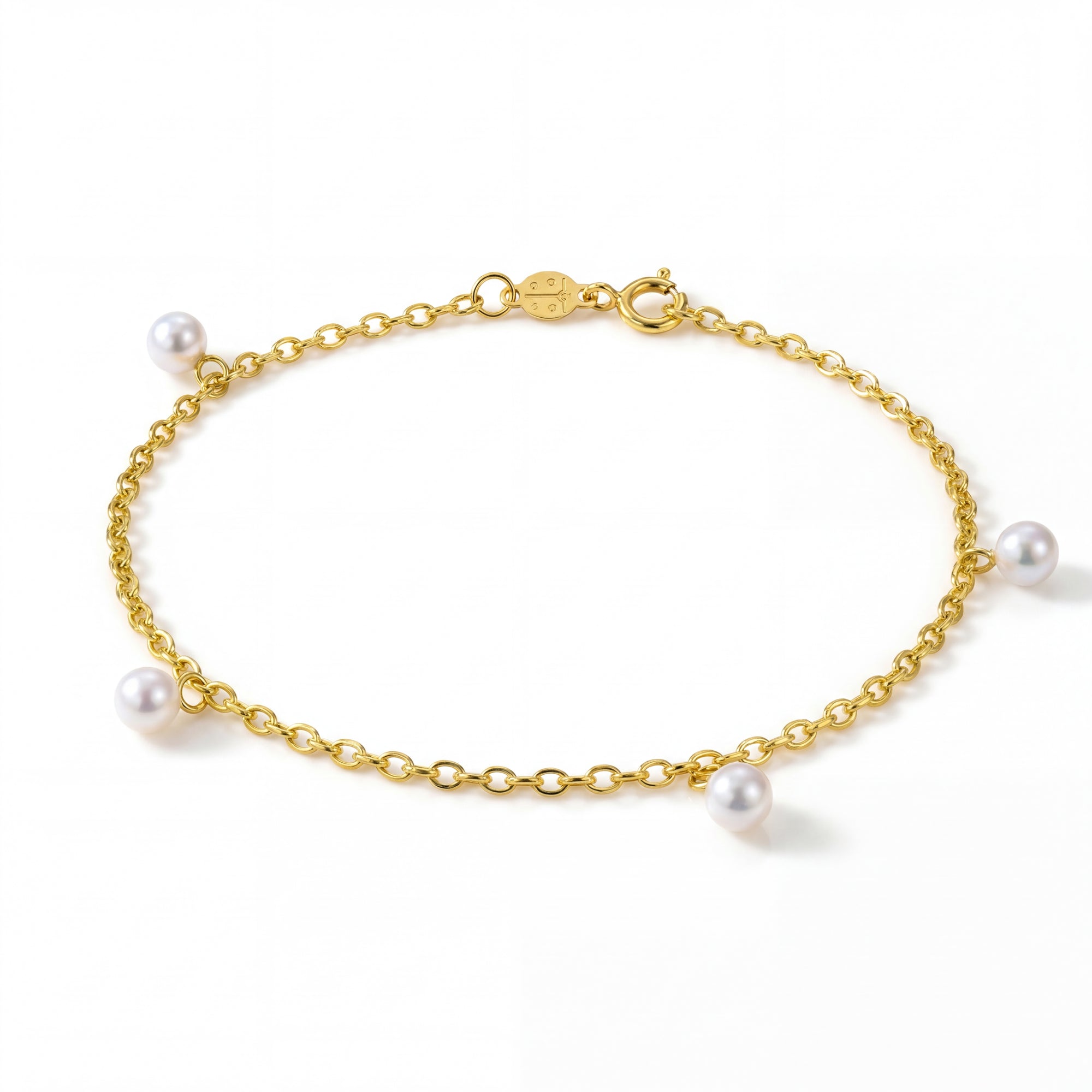 Base Bracciale in Oro e Perle