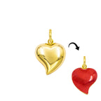 Charm Corazón de Oro con Esmalte Rojo en oro amarillo | Facco Gioielli