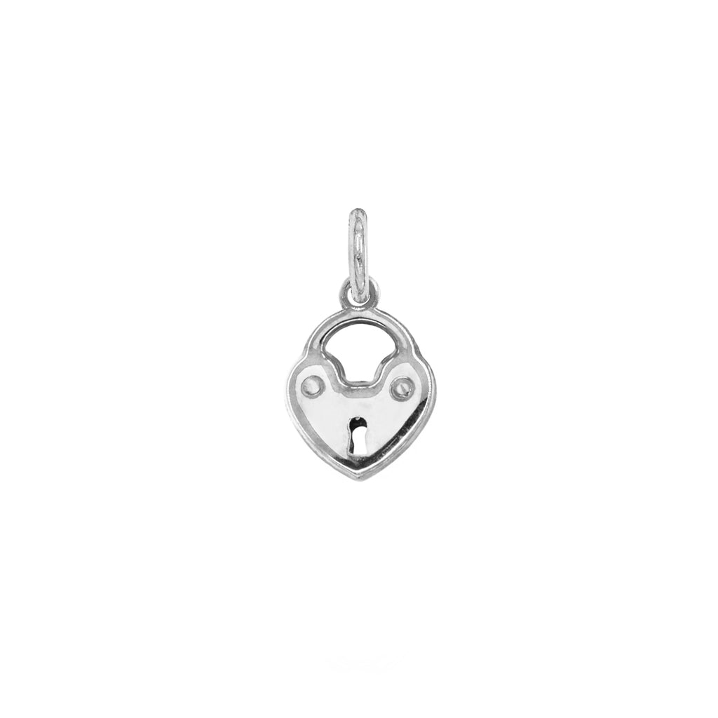 Charm Cuore Lucchetto in Oro in Oro bianco | Facco Gioielli