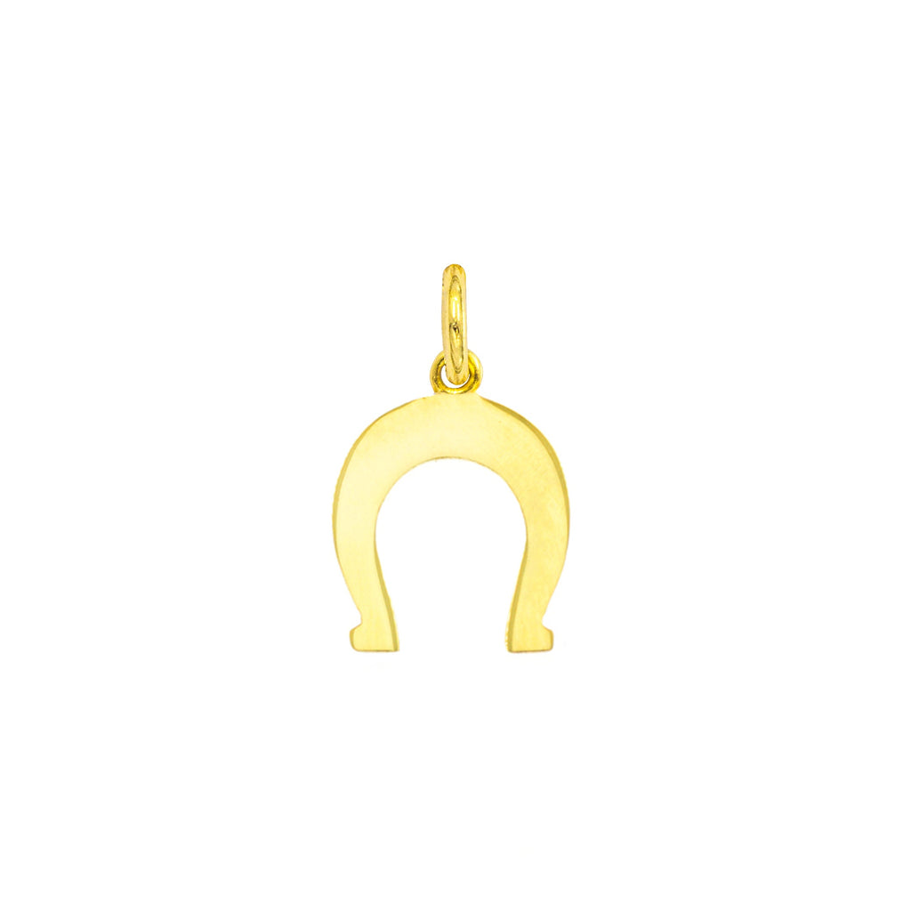 Gold Horseshoe Charm in yellow gold | Facco Gioielli