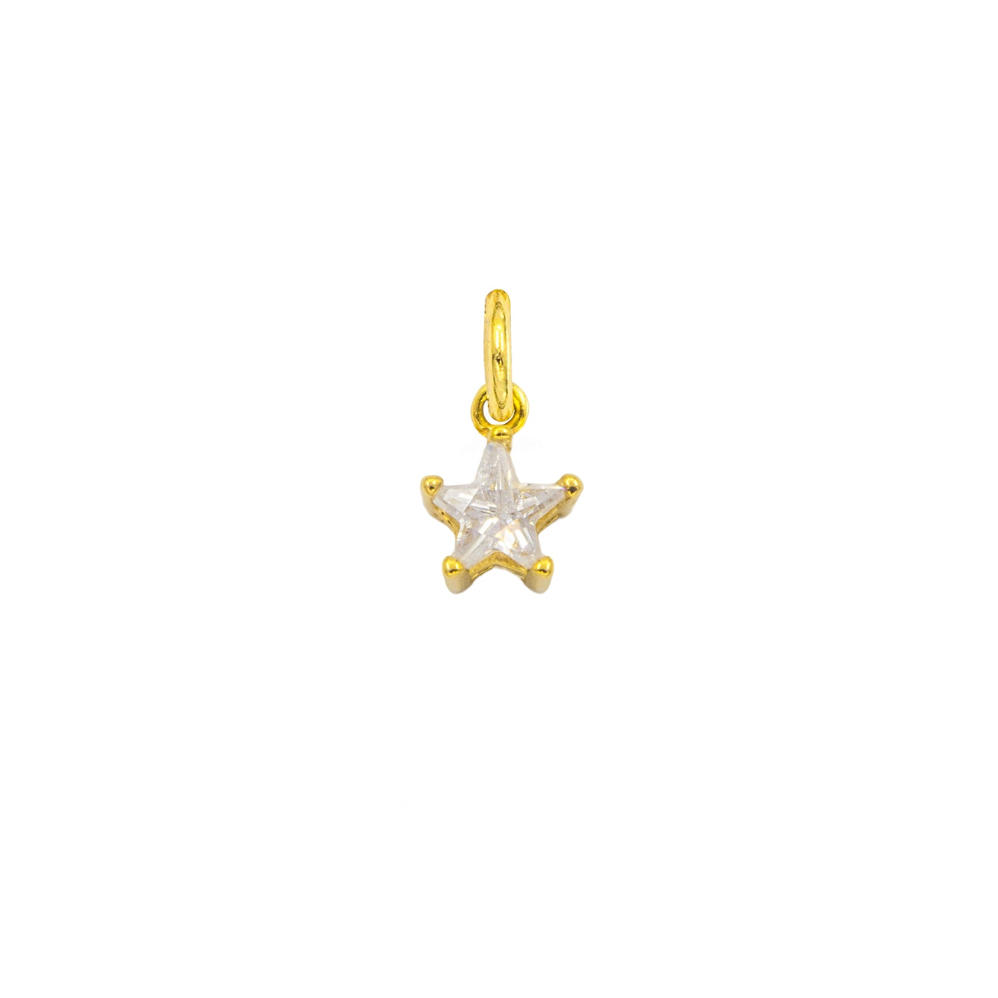 Charm Stella in Oro e Zirconi