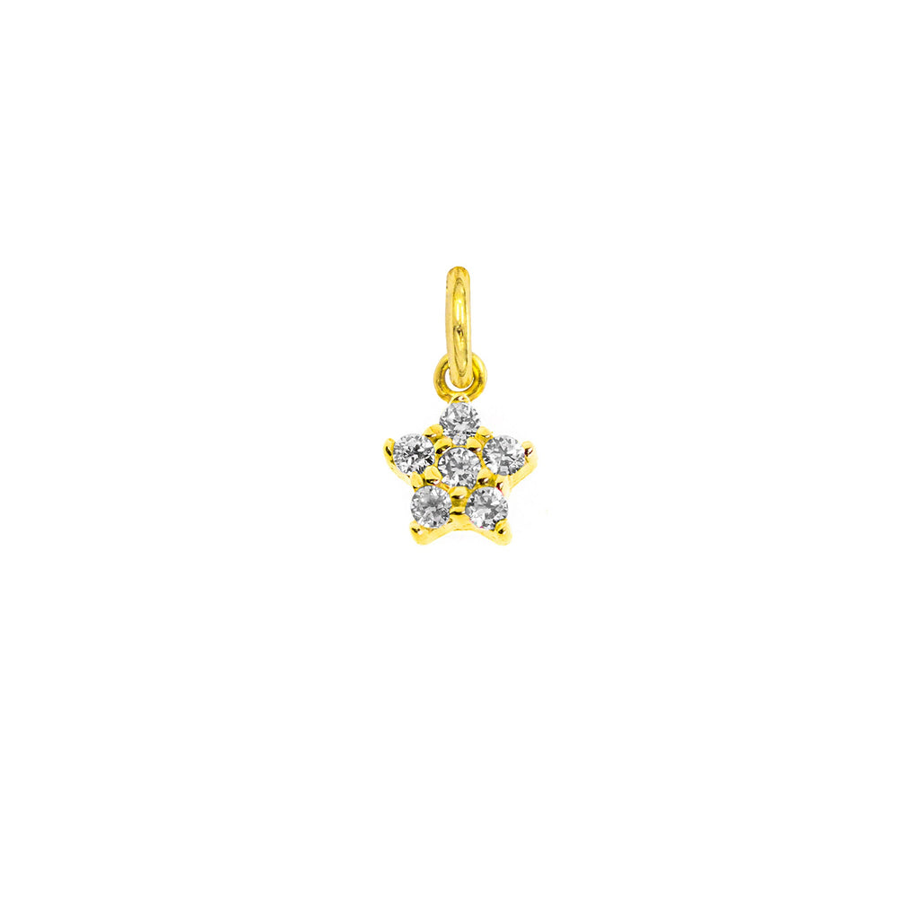 Charm Stella in Oro e Zirconi in oro giallo | Facco Gioielli