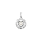Charm Cerchio in Oro e Perla in oro bianco | Facco Gioielli