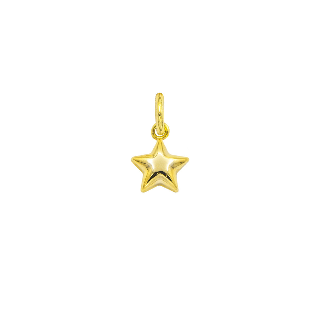 Gold Star Charm in yellow gold | Facco Gioielli