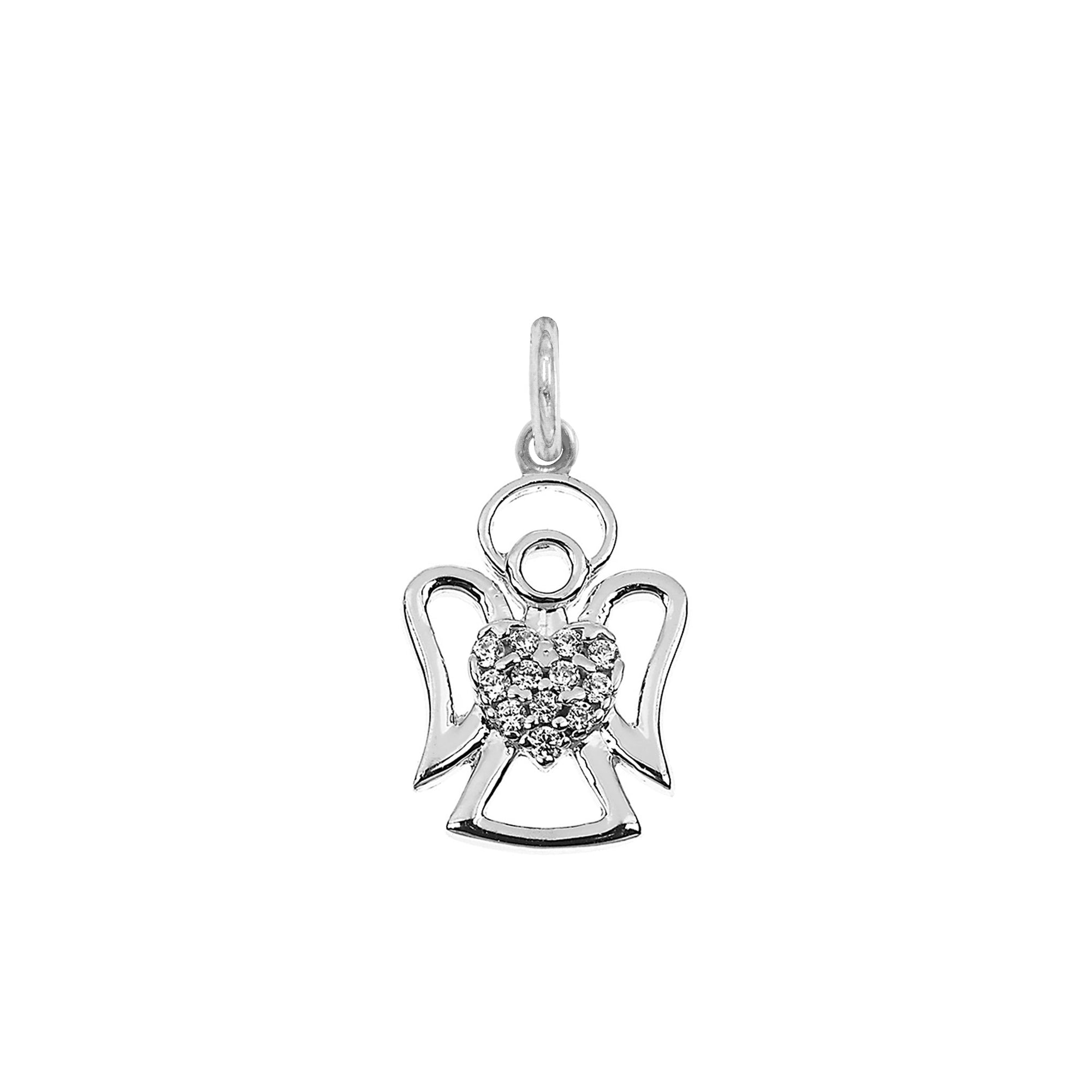 Charm Angelo in Oro e Zirconi