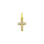 Charm Croce in Oro e Zirconi in Oro giallo | Facco Gioielli