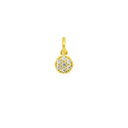 Charm Círculo de Oro con Circonitas en oro amarillo | Facco Gioielli