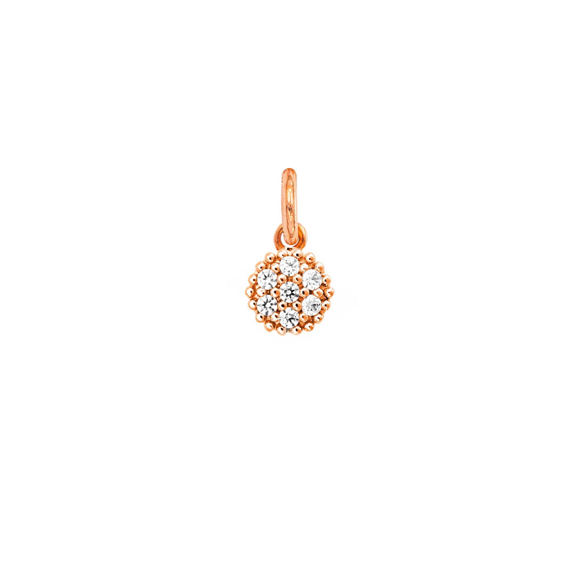 Charm Cerchio in Oro e Zirconi
