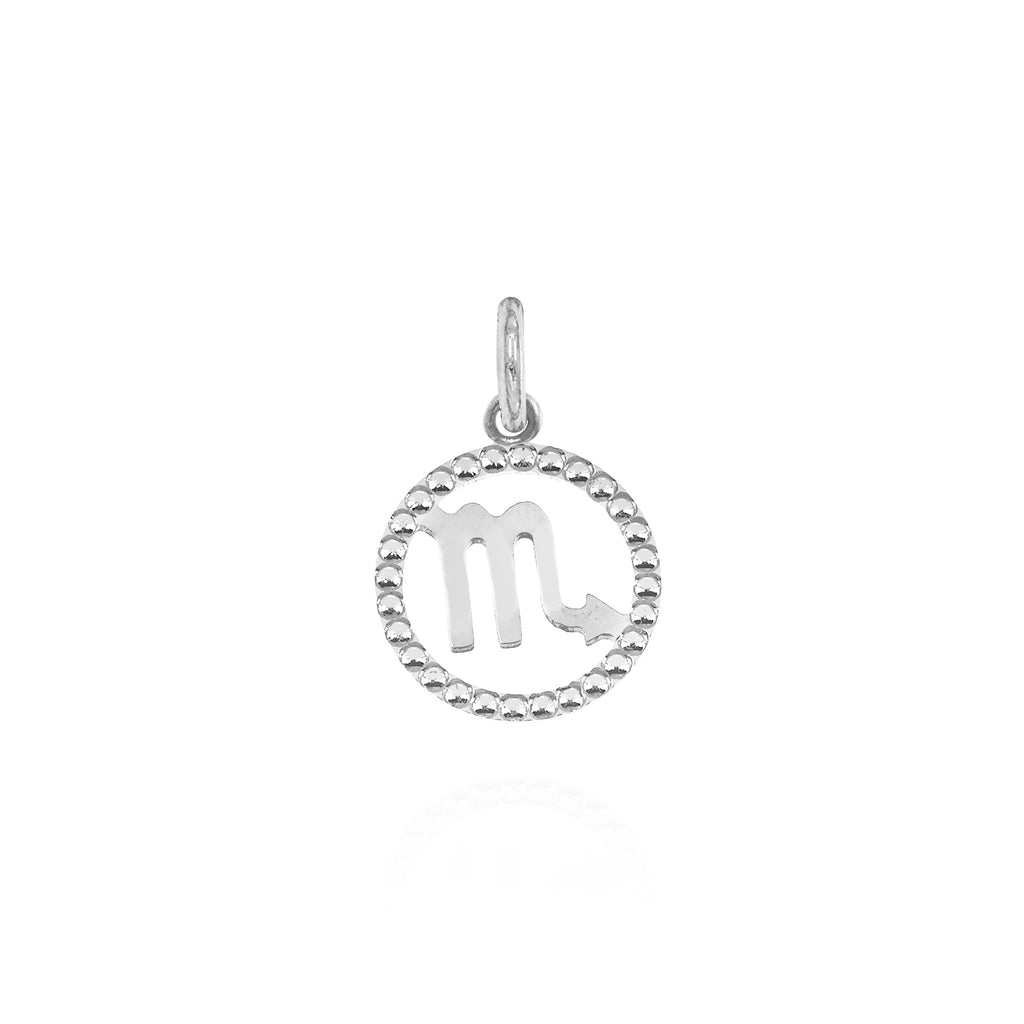 Charm Segno Zodiacale in Oro Scorpione Oro Bianco