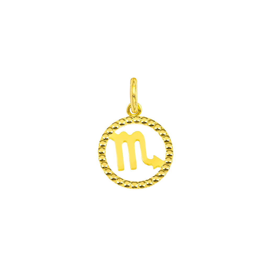 Charm Segno Zodiacale in Oro Scorpione Oro Giallo