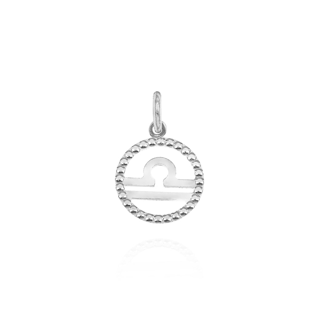 Charm Segno Zodiacale in Oro Bilancia Oro Bianco