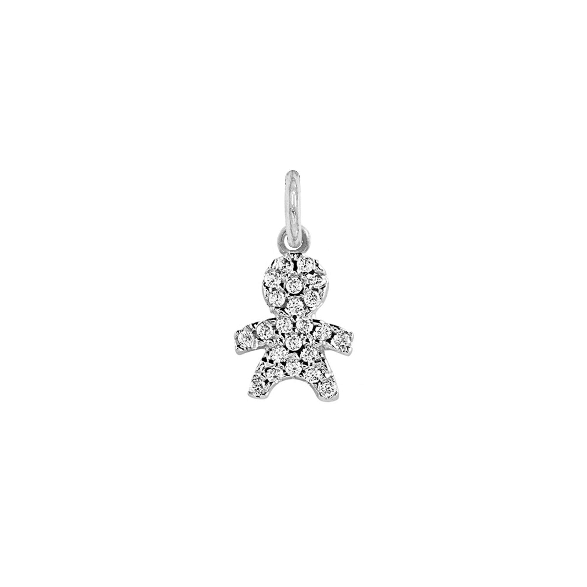 Charm Bambino in Oro e Zirconi