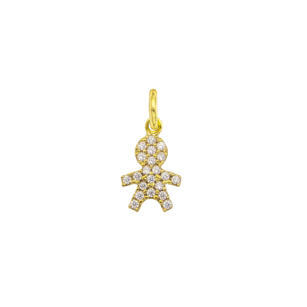 Charm Bambino in Oro e Zirconi in oro giallo | Facco Gioielli