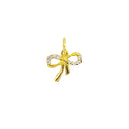 Charm Fiocco in Oro e Zirconi in Oro giallo | Facco Gioielli