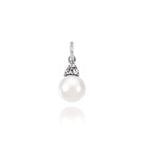 Charm Perla in Oro e Zirconi in oro bianco | Facco Gioielli