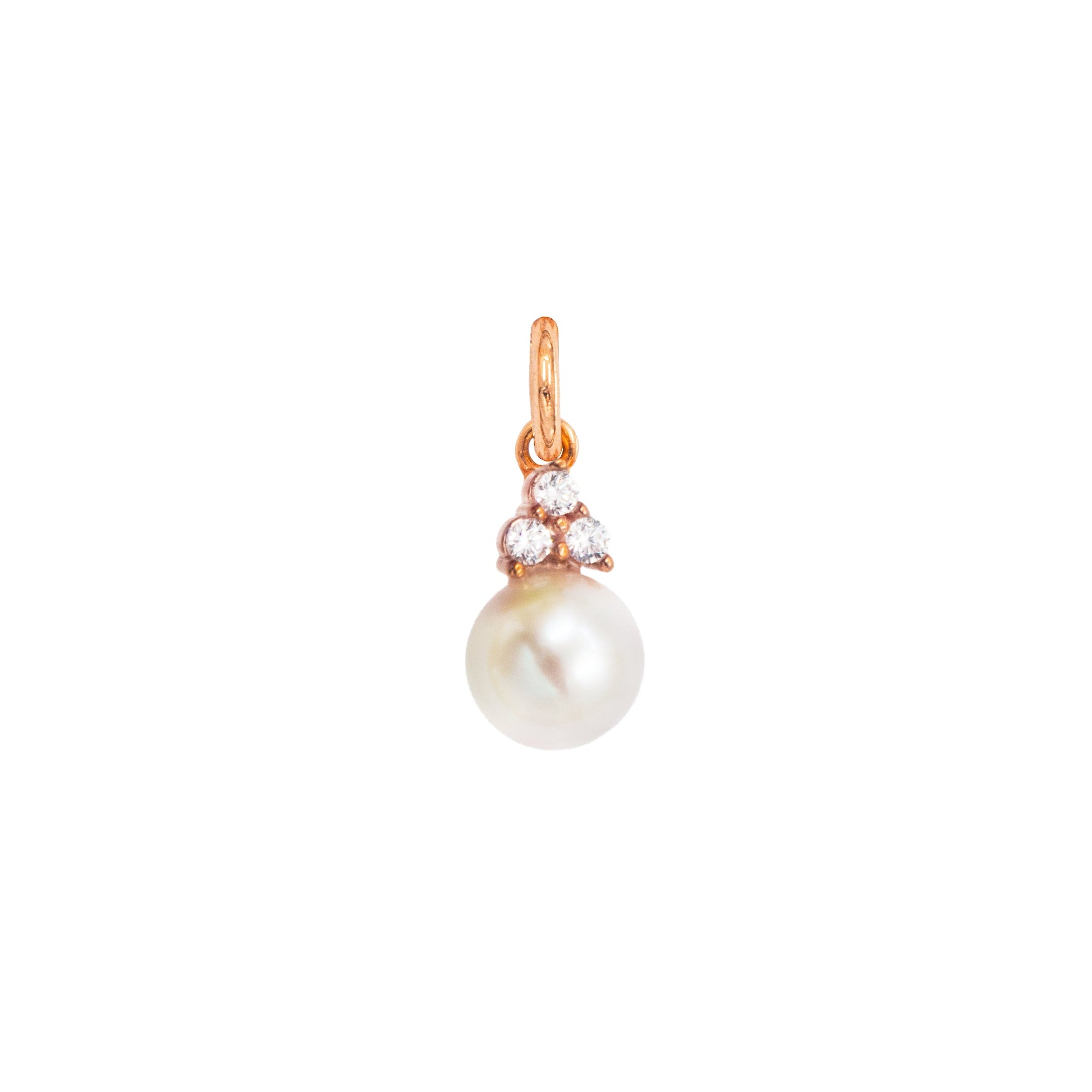 Charm Perla in Oro e Zirconi