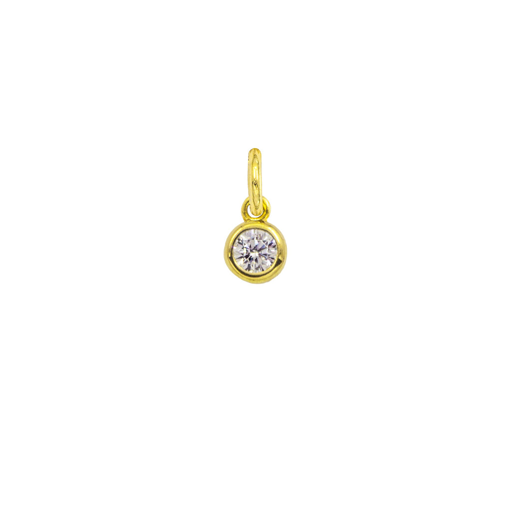 Charm Luce in Oro e Zirconi in oro giallo | Facco Gioielli