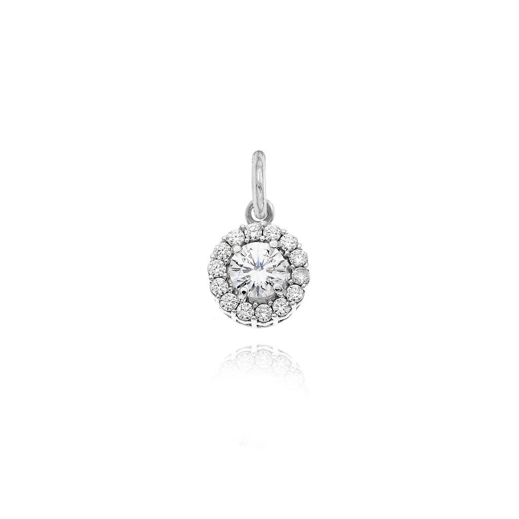 Charm Luce in Oro e Zirconi in Oro bianco | Facco Gioielli