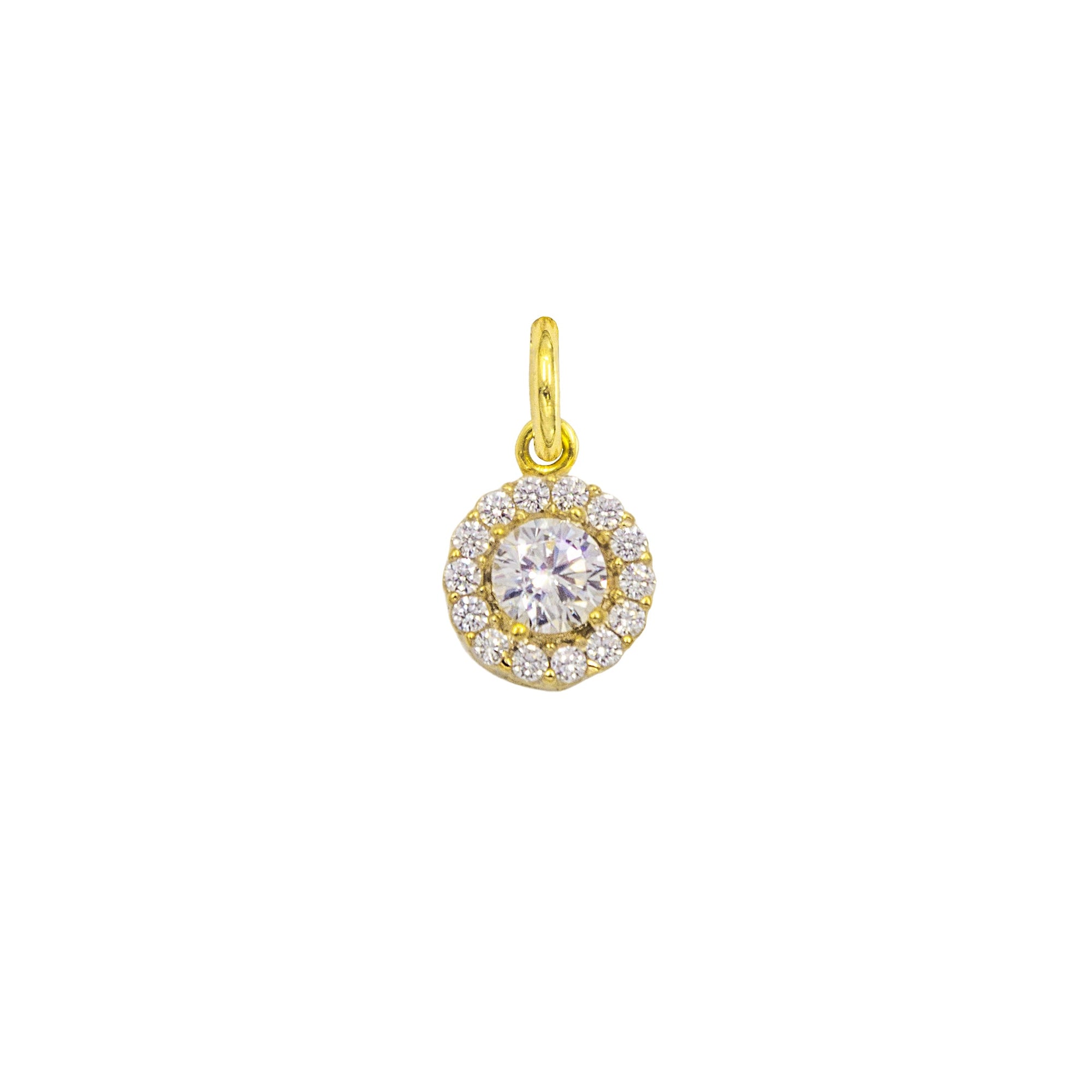 Charm Luce in Oro e Zirconi