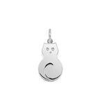 Charm Gatto in Oro in oro bianco | Facco Gioielli