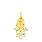 Gold Hand of Fatima Charm in yellow gold | Facco Gioielli
