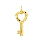 Charm Chiave Cuore in Oro in Oro giallo | Facco Gioielli
