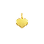 Gold Heart Charm in yellow gold | Facco Gioielli