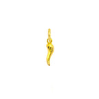 Gold Italian Lucky Horn Charm in yellow gold | Facco Gioielli