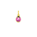 Charm Mariquita de Oro e Smalto Rosa en oro amarillo | Facco Gioielli