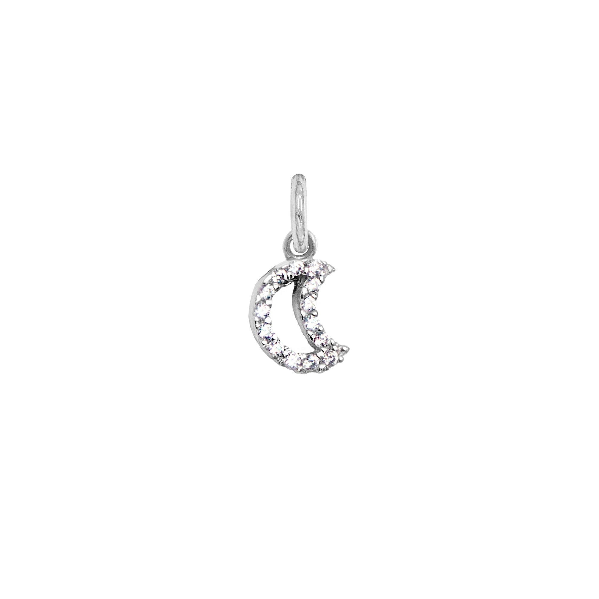 Charm Luna in Oro e Zirconi