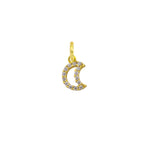 Charm Luna in Oro e Zirconi in oro giallo | Facco Gioielli
