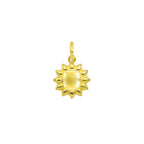 Gold Sun Charm in yellow gold | Facco Gioielli