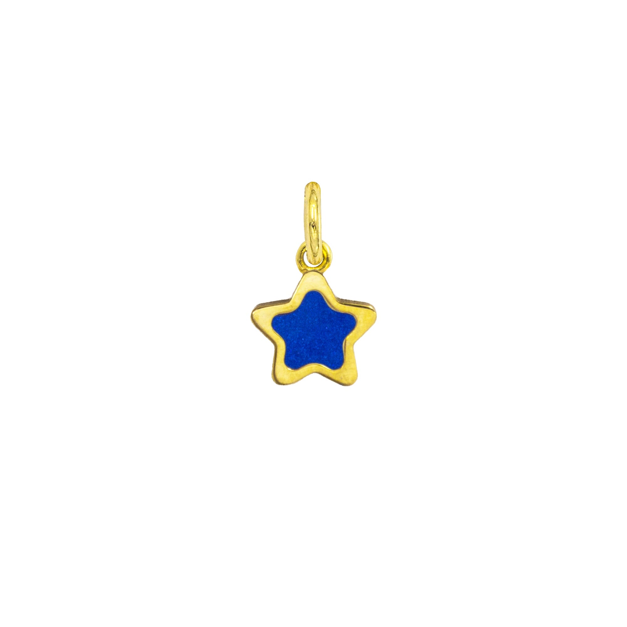 Charm Stella in Oro e Lapislazzuli