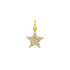 Gold Star Charm e Zirconi in yellow gold | Facco Gioielli