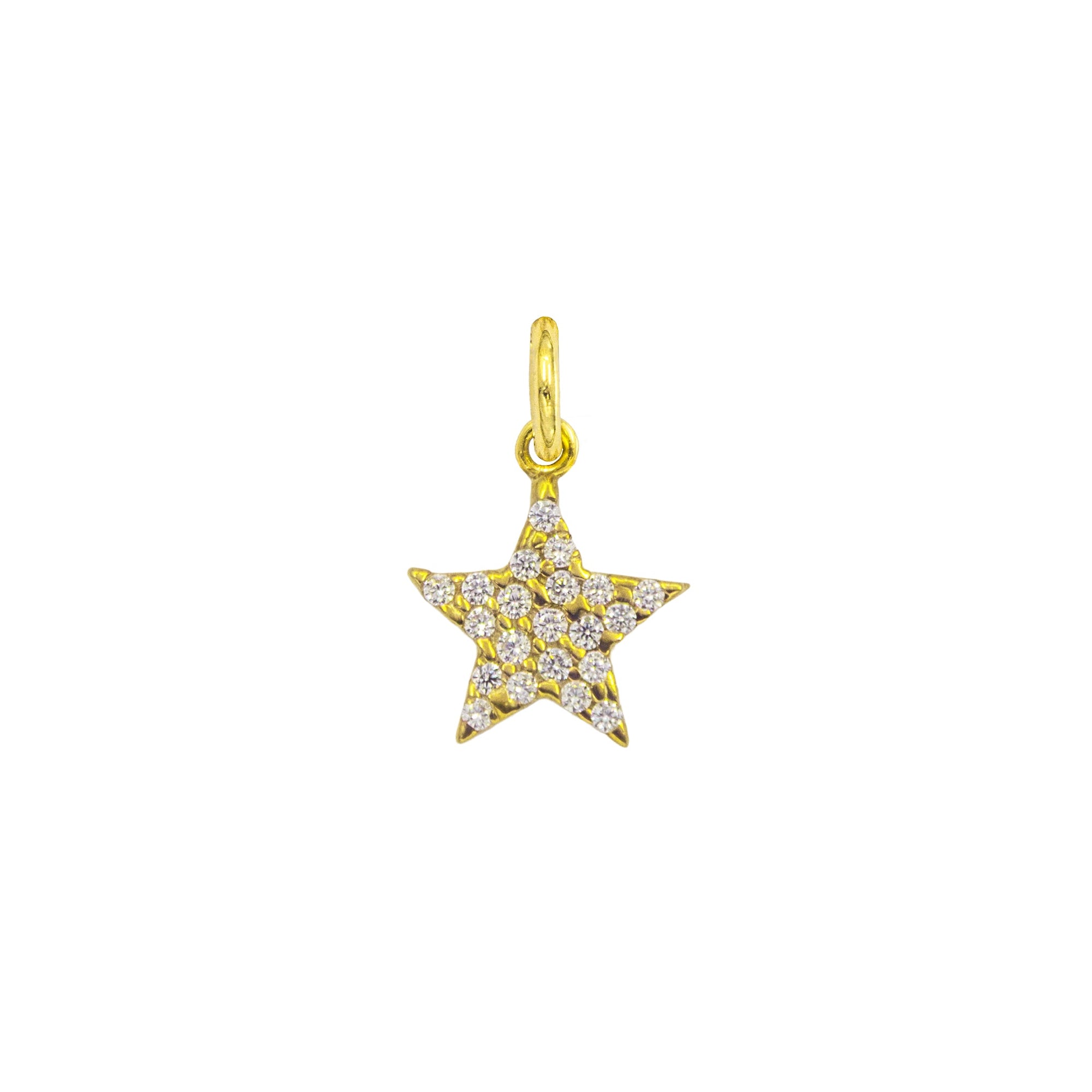 Charm Stella in Oro e Zirconi