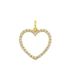 Charm Cuore in Oro e Zirconi in Oro giallo | Facco Gioielli