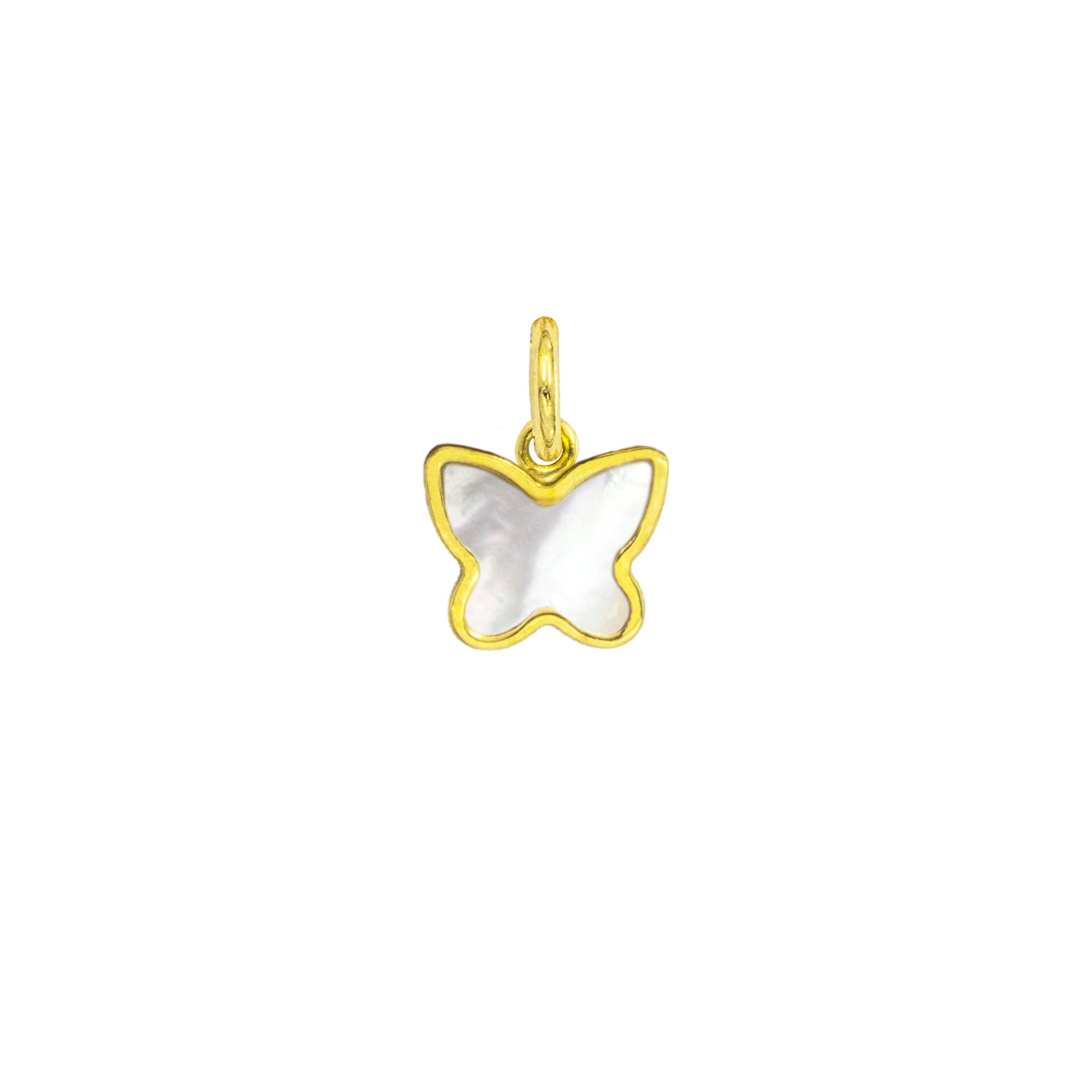 Charm Farfalla in Oro e Madreperla