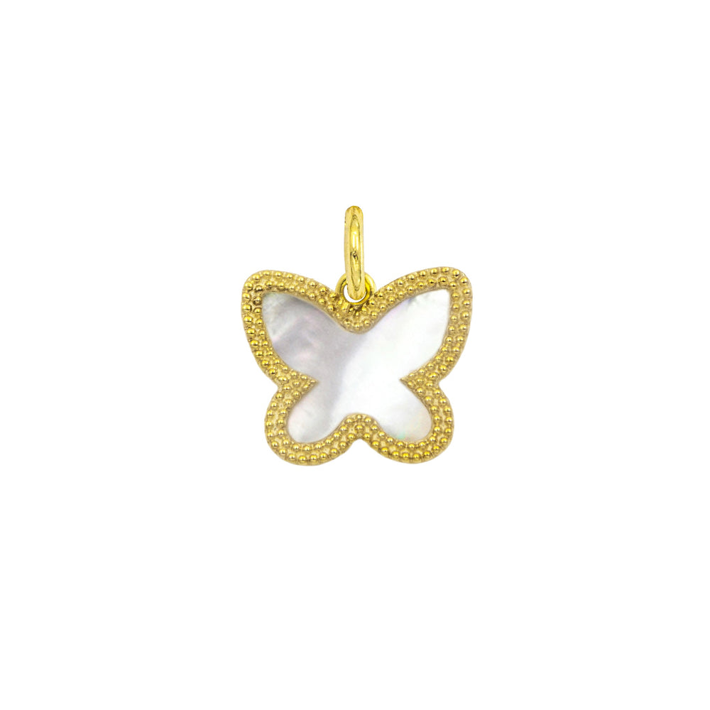 Charm Farfalla in Oro e Madreperla in oro giallo | Facco Gioielli