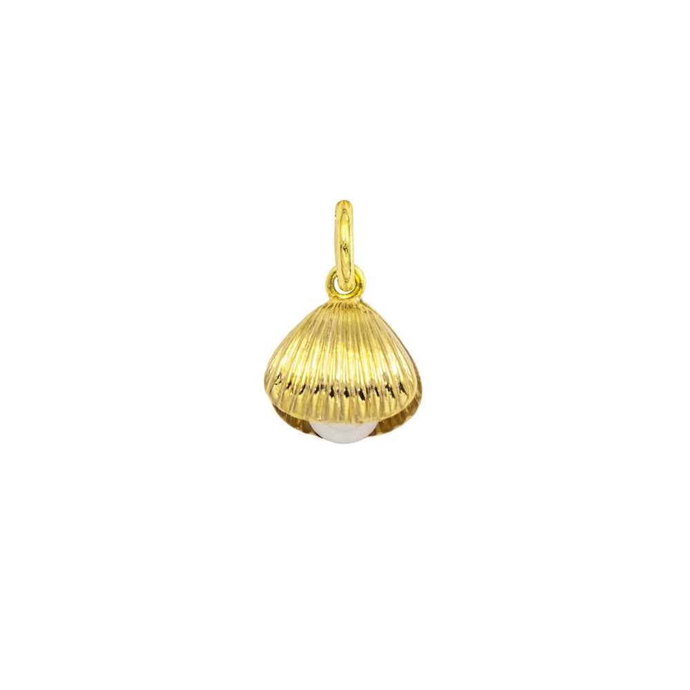 Charm Conchiglia in Oro e Perla in oro giallo | Facco Gioielli