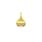 Gold Shell Charm with Pearl in yellow gold | Facco Gioielli