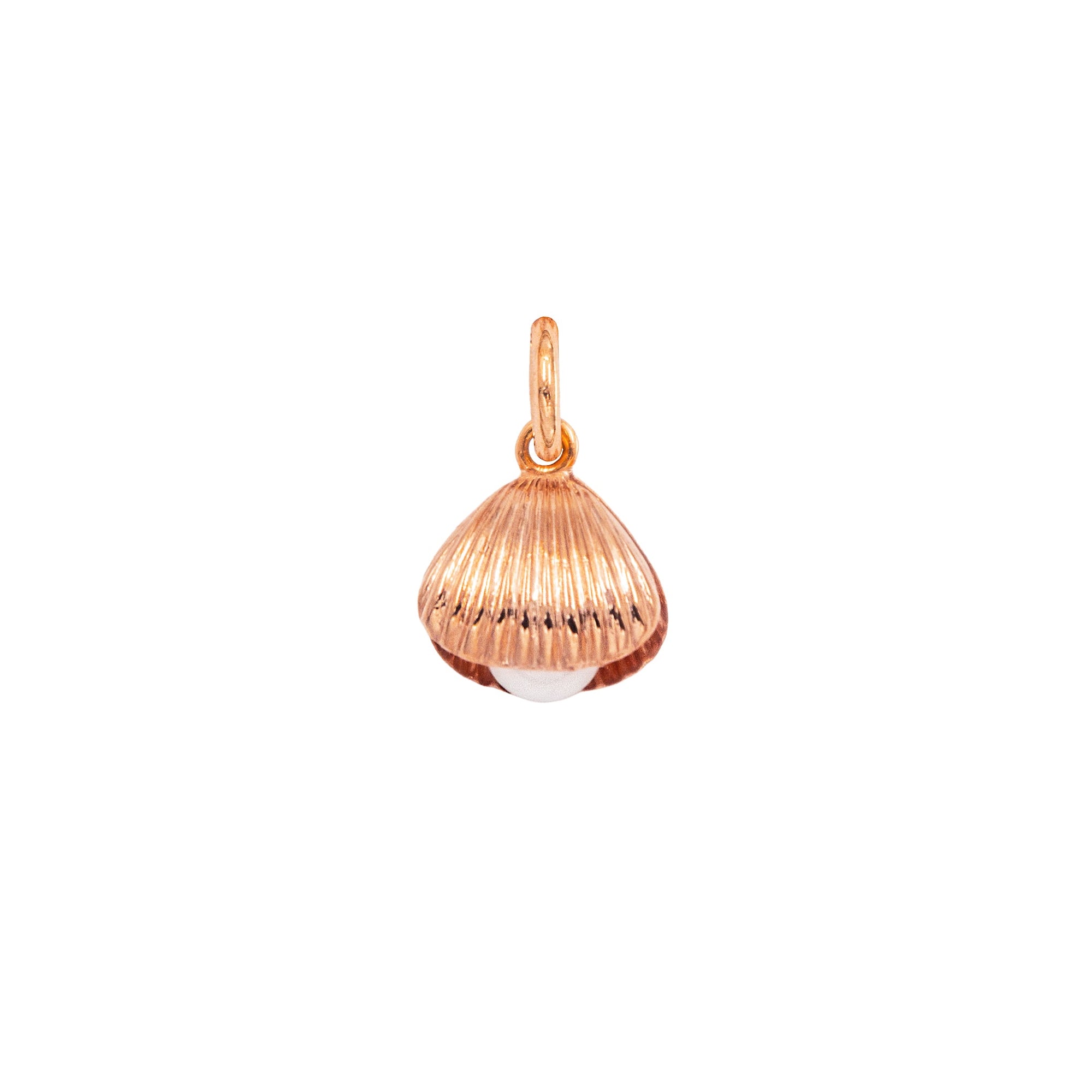 Charm Conchiglia in Oro e Perla