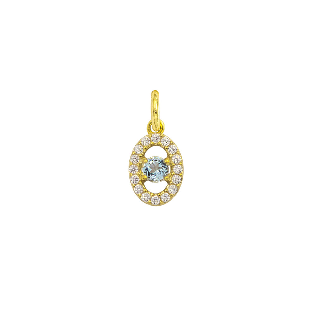 Charm Luce in Oro e Zirconi in oro giallo | Facco Gioielli
